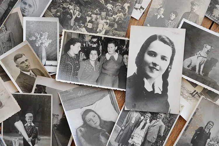 collection of old family photographs