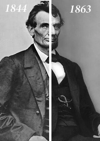 vintage photograph of abraham lincoln