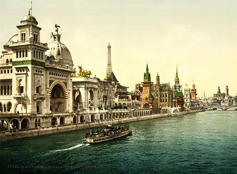 View over the Seine, Paris. before